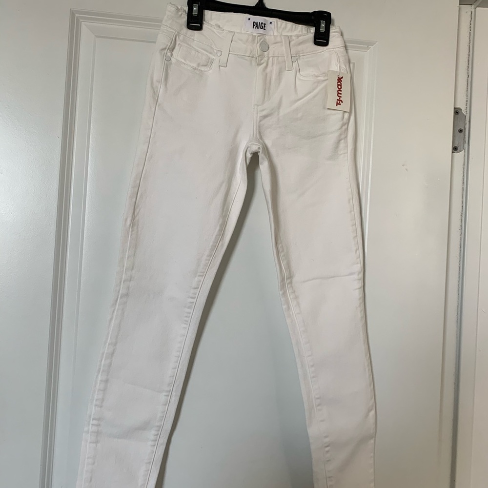 Paige verdugo ankle white jeans New sz 25